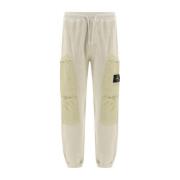 Stone Island Boucle Effekt Cargo Pocket Joggers Beige, Herr