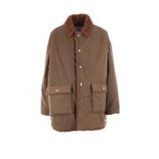 Mythinks Grön Nylon Oversize Teddy Kappa Brown, Dam