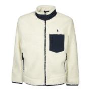 Polo Ralph Lauren Beige Stickat Aw24 Stilfull Hög Krage Beige, Herr