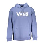 Vans Blå hoodie med tryck och ficka Blue, Herr