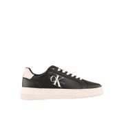 Calvin Klein Chunky Cupsole Läder Sneaker Black, Herr