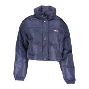 Tommy Hilfiger Blå Pufferjacka med Logo Blue, Dam