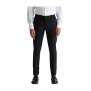 Liu Jo Svarta Slim Fit Byxor Black, Herr