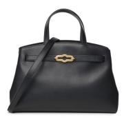 Mulberry Svart High Gloss Toteväska Black, Dam