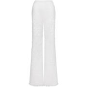 Alberta Ferretti Bianco Byxor Dammode Ss25 White, Dam