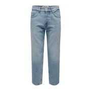 ONLY & SONS Casual Herrbyxor Blue, Herr