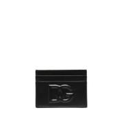 Dolce & Gabbana Svart läderclutch plånbok Black, Dam