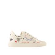 Zadig & Voltaire Silverläder Fly On Sneakers Multicolor, Dam