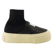 MM6 Maison Margiela Wedge Sock Sneakers Black, Dam