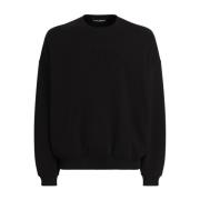 Dolce & Gabbana Svart Sweatshirt Höj Garderoben Stilfullt Uttalande Bl...