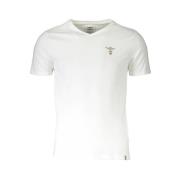 Aeronautica Militare Bomull T-shirt med Logotyptryck White, Herr