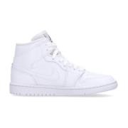 Jordan Vit Hög Sneaker med Logotyp White, Dam