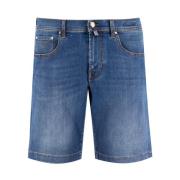 Jacob Cohën Bermuda Shorts med ikoniskt logotyp Blue, Herr