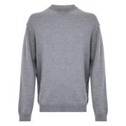 Daniele Fiesoli Grå Merino Cashmere Sweater Aw24 Gray, Herr