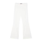 D.Exterior Utställda Byxor Bianco Ss25 White, Dam