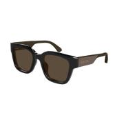 Gucci Svart Brun Solglasögon Gg1670Sk Modell Black, Herr