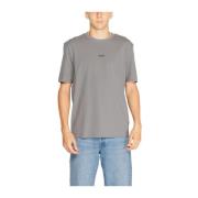 Hugo Boss Stretch Bomull T-shirt Kollektion Gray, Herr