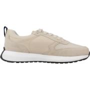 Geox Stiliga Sneakers för Stadsliv Beige, Herr