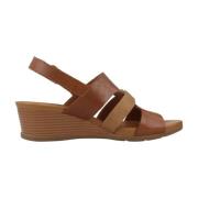 Geox Stiliga Wedges för Kvinnor Brown, Dam