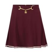 Elisabetta Franchi Bordeaux Kjol Aw24 Damkläder Red, Dam