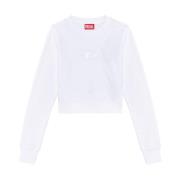 Diesel Stiligt Sweatshirt för Kvinnor White, Dam