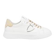 Philippe Model Multifärgad Snörning Temple Sneakers White, Dam