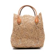 Ermanno Scervino Beige Shopper Väska för Kvinnor Beige, Dam