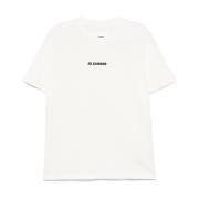 Jil Sander Herr T-Shirts & Polos Bianco Ss25 White, Herr