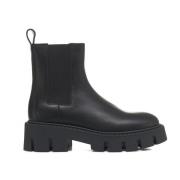 Copenhagen Shoes Svarta Läder Chelsea Ankelboots Black, Dam