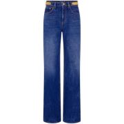 Paco Rabanne Blå Denim Boyfriend Jeans Blue, Dam