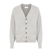 Maison Margiela Grå V-ringad Cardigan Tröja Gray, Herr