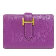 Hermès Vintage Pre-owned Laeder plnbcker Purple, Dam