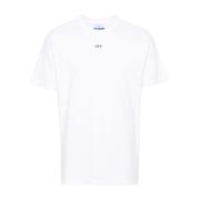 Off White Svart Logotyp Bomull T-shirt White, Herr