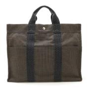 Hermès Vintage Pre-owned Canvas totevskor Gray, Dam