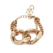 JW Anderson Snygg Logo Halsband och Armband Set Yellow, Dam