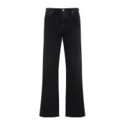 Off White Vintage Svart Avslappnade Jeans Black, Herr