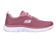 Skechers Mesh Snörning Sneakers Pink, Dam