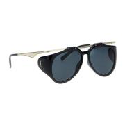 Saint Laurent Svarta solglasögon Chic Floating Frame Design Black, Dam