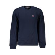 Tommy Hilfiger Elegant Fleece Sweatshirt med Rund Hals Blue, Herr