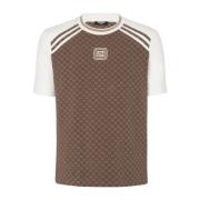 Balmain Retro PB ini onogra t-shirt Brown, Herr