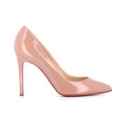 Christian Louboutin Svarta lackskor med klack Pink, Dam