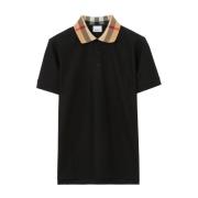 Burberry Rutig Print Polo T-shirts och Polos Black, Herr