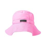 Ganni Quiltad Tech Bucket Hat Pink, Dam