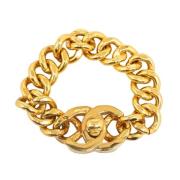 Chanel Vintage Pre-owned Metall armband Yellow, Dam