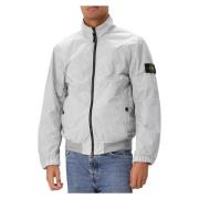 Stone Island Grå Crinkle Reps Vindjacka Gray, Herr