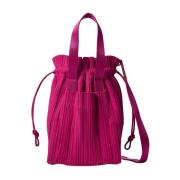 Issey Miyake Veckad Handväska Pink, Dam