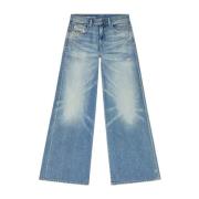 Diesel Vintage Flare Jeans med Distressed Look Blue, Dam