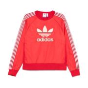 Adidas Originals Nylon Crew Sweatshirt Red, Dam