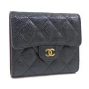 Chanel Vintage Pre-owned Laeder plnbcker Black, Dam