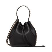 Valentino Garavani Svart Axelväska Elegant Stilfull Modern Black, Dam